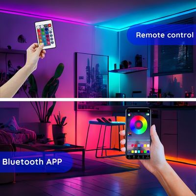 Waterproof 5M LED Strip Kit with RGB Color Changing Function and High Luminous Flux of 110lm
