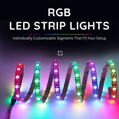 Waterproof 5M LED Strip Kit with RGB Color Changing Function and High Luminous Flux of 110lm