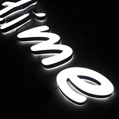 Shopping Mall Signage Custom LED Backlit Letters with Neon Light and Aluminum Letters
