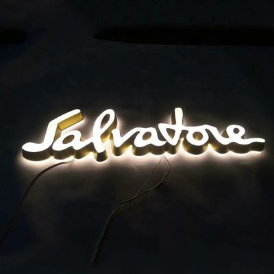 Shopping Mall Signage Custom LED Backlit Letters with Neon Light and Aluminum Letters