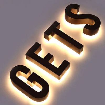 LED Neon Light Source Customized Color Stainless Steel Letter Sign for Shopping Malls
