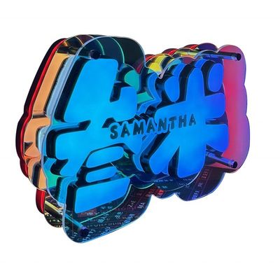 Installation Screw Bolts Fixing 2024 LED Acrylic Letters for Street Advertising Board