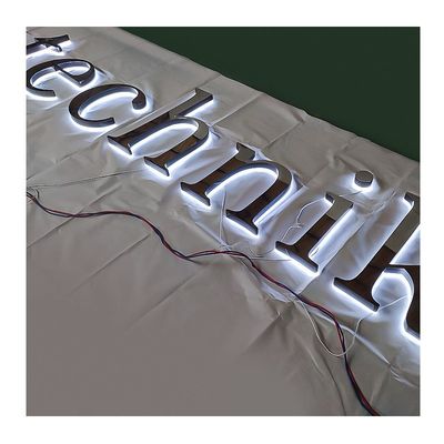 Indoor Outdoor Advertising Display Stainless Steel Acrylic LED Channel Letters Signage