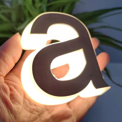 Indoor Outdoor Advertising Display Stainless Steel Acrylic LED Channel Letters Signage