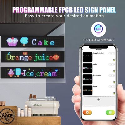 Indoor LED Digital Signage with Bluetooth App Control and Remote Scrolling Display