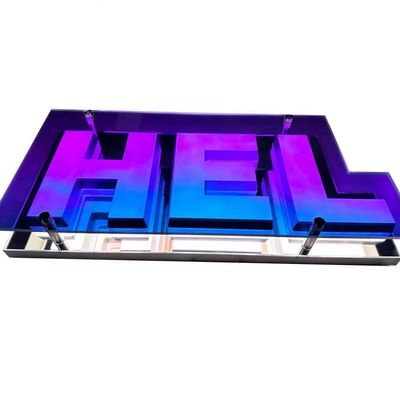 Delicate Customized LED Light Sign with Infinite Background and 3D Letters Perfect