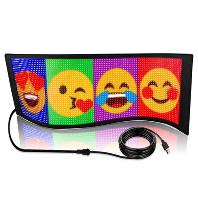 LED Scrolling Advertising USB Store Sign Custom Text GIF Signs for Store Car Bar Hotel