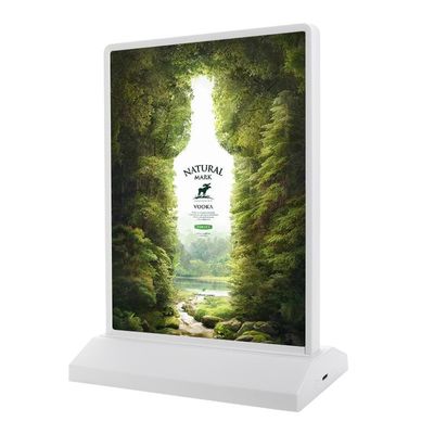 Double-Sided A5 Desktop Rechargeable Wireless Light Box with Magnetic Base Attachment