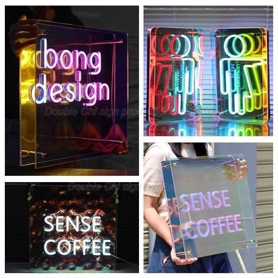 Indoor Custom Infinity Mirror LED Letters 3D Sign with Mini Luminous Character Design