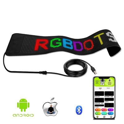 LED Panel Advertising Sign Bright Bluetooth App Control with Flexible Display and Leather Case