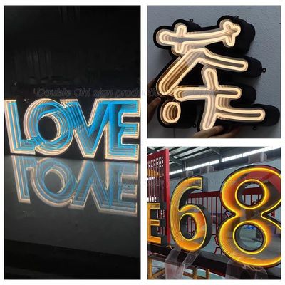 Colorful LED Infinity Abyss Sign for Customized Business Visibility and Signage Solutions