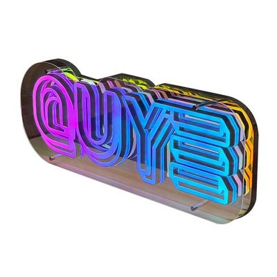 Custom Designs Acrylic Mirrors LED Light Letter Elevate Your 2024 Product Store Front