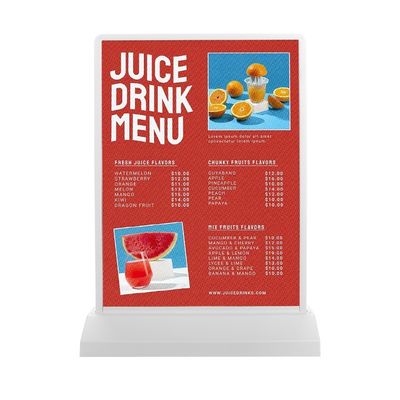 Stylish A4 Advertising Light Box Display Stand with Rechargeable Magnetic Suction