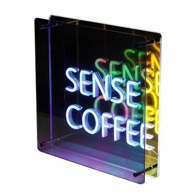 Product Launch Colorful LED Acrylic Infinity Mirror with Mini Luminous Character Light