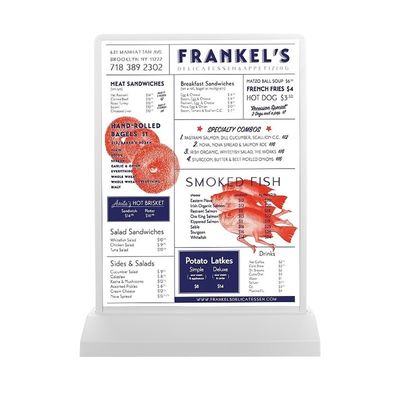 Double-Sided Vertical LED Advertising Menu Board Perfect for Restaurant Menu Ordering