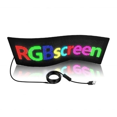 Bluetooth App Controlled Flexible LED Display for Animated Programmable Taxi Signage