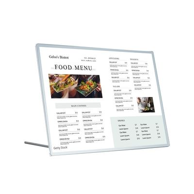 Aluminum Frame LED Light Box for Menu Displays and Movie Posters Modern Design