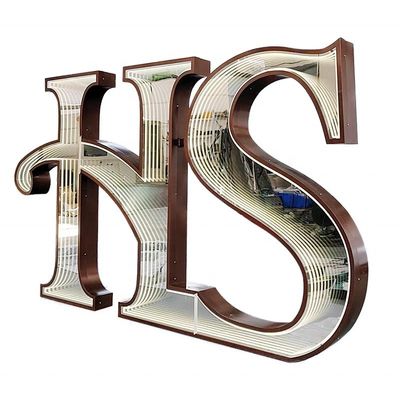 Custom Neon Lights LED Letters Signs Infinity Mirror Light Box for Indoor Advertising