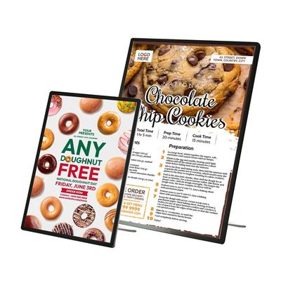 Modern Aluminum Snap Frame LED Light Box for Restaurant Menu Board and Poster Display