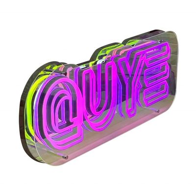 DC 12V Customized Neon Letters Infinity Mirror Logo Illuminated Signs 3D Light Box