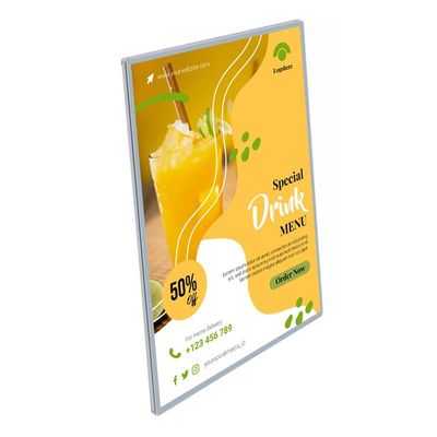 Ultra Thin Aluminum Frame LED Light Box for A0/A1/A2/A3/A4 Posters Snap Window Display