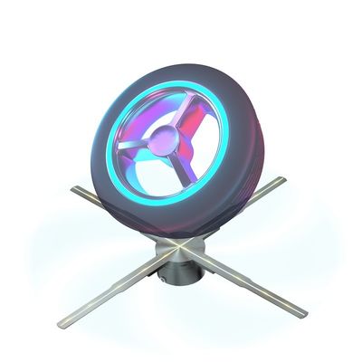 180cm Digital Signage Display in Subways 3d Hologram Fan LED Animation Display