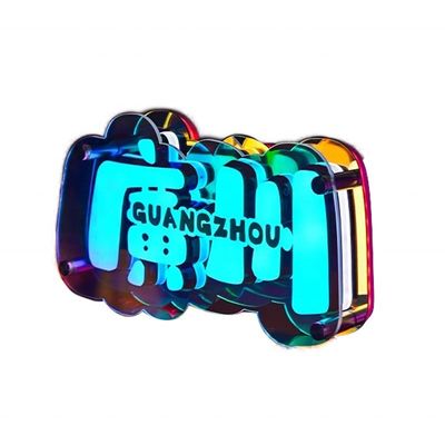 Customized Indoor 3D Acrylic Wall Mirror LED Letters Store Front Sign for Advertising