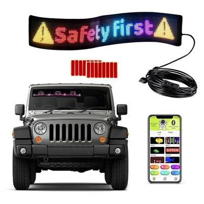 Newest Phone App Control Editable Content Moving Message LED Display for Car Billboard