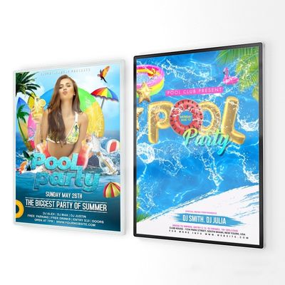 Powerful Custom Menu Board Aluminum Frame Light Box for Restaurant Cinema Marketing