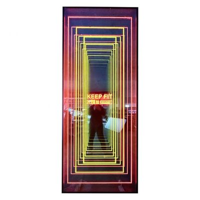 Customized 3D Infinity Mirror Mini RGB Acrylic Neon Sign LED Letters Light Box Sign