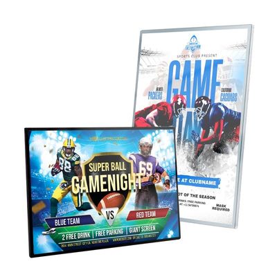Custom LED Magnetic Movie Posters Light Box For Cinema with Advertising Aluminum Frame