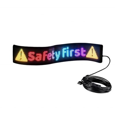 Newest App Remote Control Editable Content Moving Message Flexible Led Display for Car Billboard
