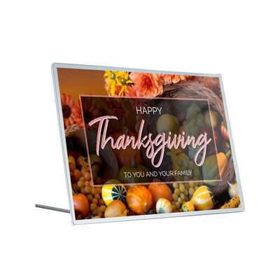9mm Thickness Aluminum Frame Ultra Slim Light Box for Fast Food Advertising Posters