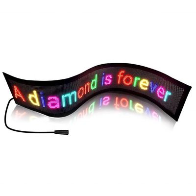 Brightness 800-1100 cd/m2 Portable USB Full Color Scrolling LED Panel for Shop Car
