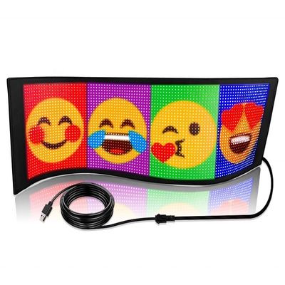 Smart APP Controlled Flexible LED Screen for Customized Message Display on Indoor Signage