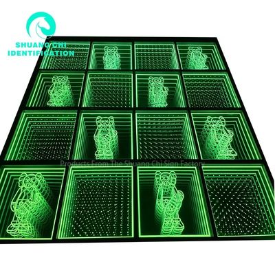 Indoor Outdoor Customization Technological Light and Shadow Infinity Floor Neon Mirror