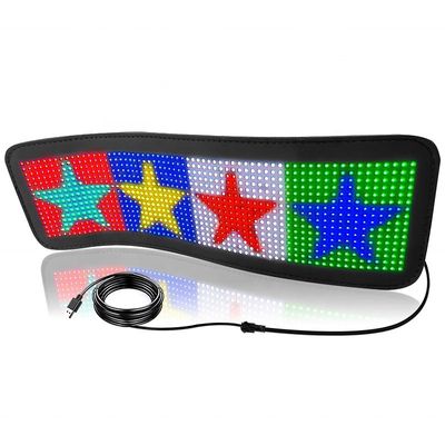 Flexible LED Display Matrix Panels HD Full Color APP Control Soft Rear Window Car Sign