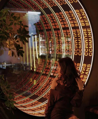 50 C Temperature Resistant 3D LED Fan Infinity Mirror Light Box for Any Environment