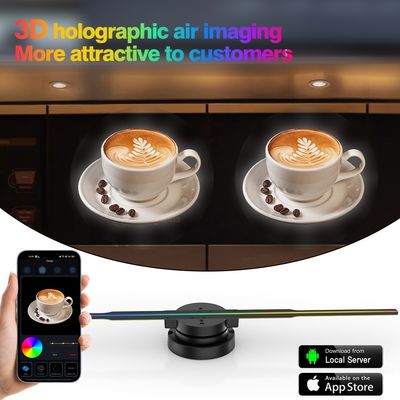 512P Resolution 42cm Hologram Advertising Display 4 Blades Fan 512 Lamp Beads LED Fan