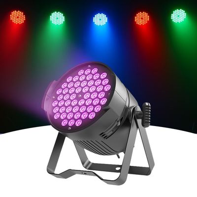 Professional Stage LED Light 54*3W RGBW DMX Par Lighting with Sound Activation IP20