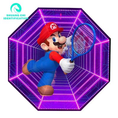 2024 Infinity LED Mirror Advertising Board Hologram 3D Abyss Mirror and Holographic Fan
