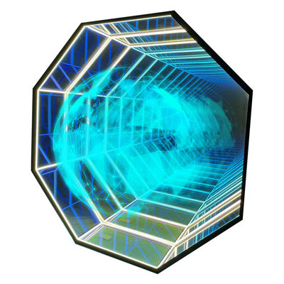 Transform Your Advertising with Our Holographic Fan 3D Abyss Mirror LED Letters 2024