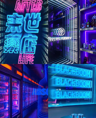 300000 Hours Working Lifetime 3D LED Infinity Mirror with Hologram Fan and Remote Control