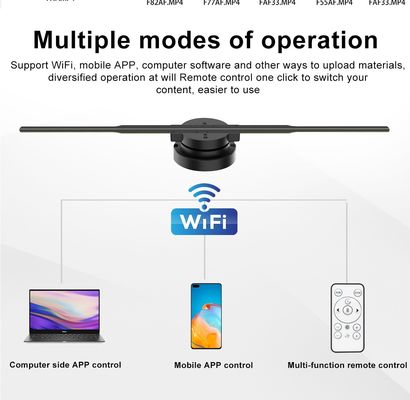 Contrast Ratio 1 1000000 42cm 3D Hologram Fan Display with High Resolution Screen