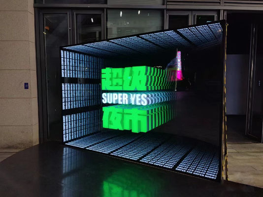 Customized 3D Projector Mirror Acrylic Advertising Light Boxes with 12V Input Voltage