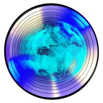 Outdoor Advertising Hologram Fan with Customized LED Strips and Abyss Layer Effect