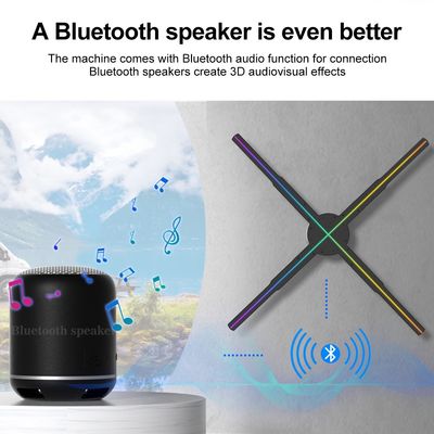 Splice Function 56cm 4Blades 1920*1080 5mm Pixel Pitch 3D Hologram Fan for Advertising