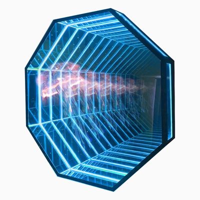 Delicate Custom LED Mirror Sign with 3D Hologram and 300000 Hours Working Lifetime