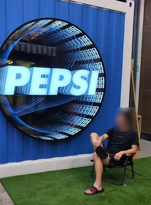 Delicate Custom LED Mirror Sign with 3D Hologram and 300000 Hours Working Lifetime