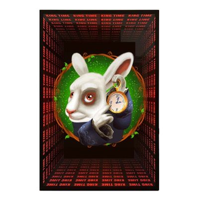 Hologram 3D Abyss Mirror LED Lamp 300000 hours Working Lifetime for Wall Projection
